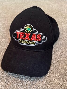Texas Roadhouse Black Logo Baseball Cap